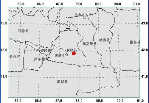 新疆和碩縣發(fā)生4.7級(jí)地震 烏魯木齊有震感