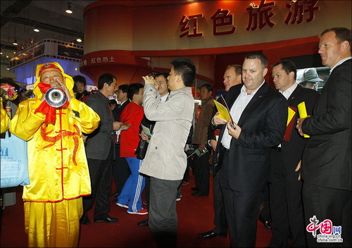 中國(guó)國(guó)內(nèi)旅交會(huì)：周村古商城亮點(diǎn)紛呈 搶人眼球 張紅霞 攝