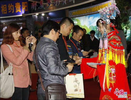 中國(guó)國(guó)內(nèi)旅交會(huì)：周村古商城亮點(diǎn)紛呈 搶人眼球 張紅霞 攝