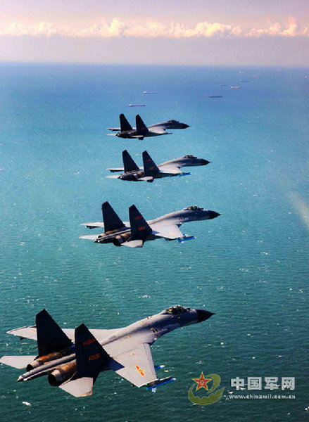 濟南空軍演習。