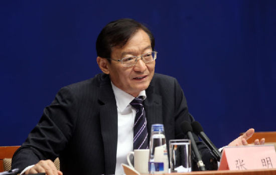 8月25日上午，外交部副部長張明在國新辦舉辦的中國人民抗日戰(zhàn)爭暨世界反法西斯戰(zhàn)爭勝利70周年紀念活動專題新聞發(fā)布會上答記者問。